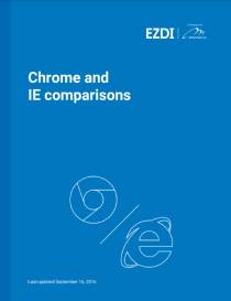 Chrome and IE comparisons Chrome and IE comparisons